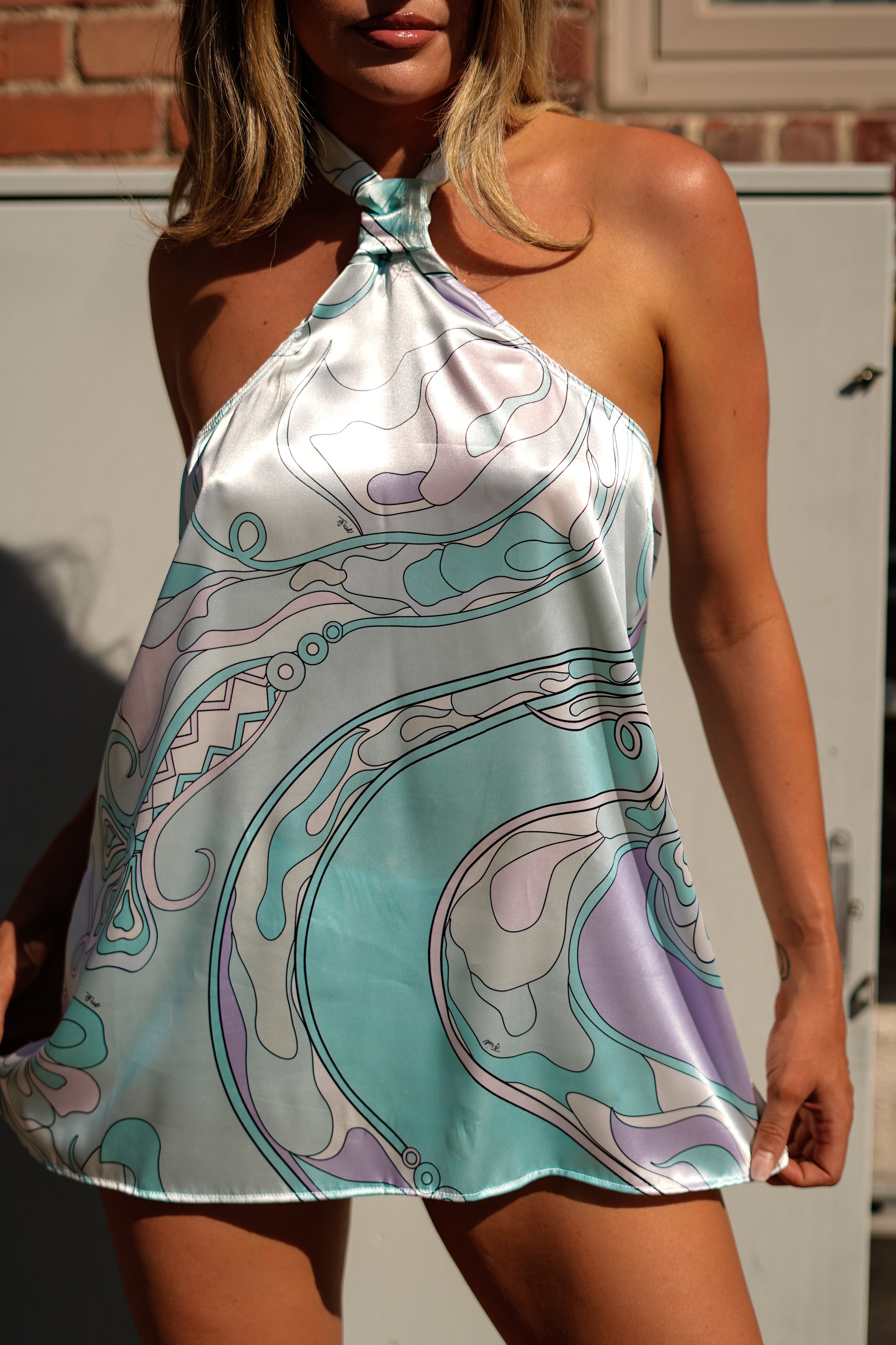 Satin Sway Babydoll Top