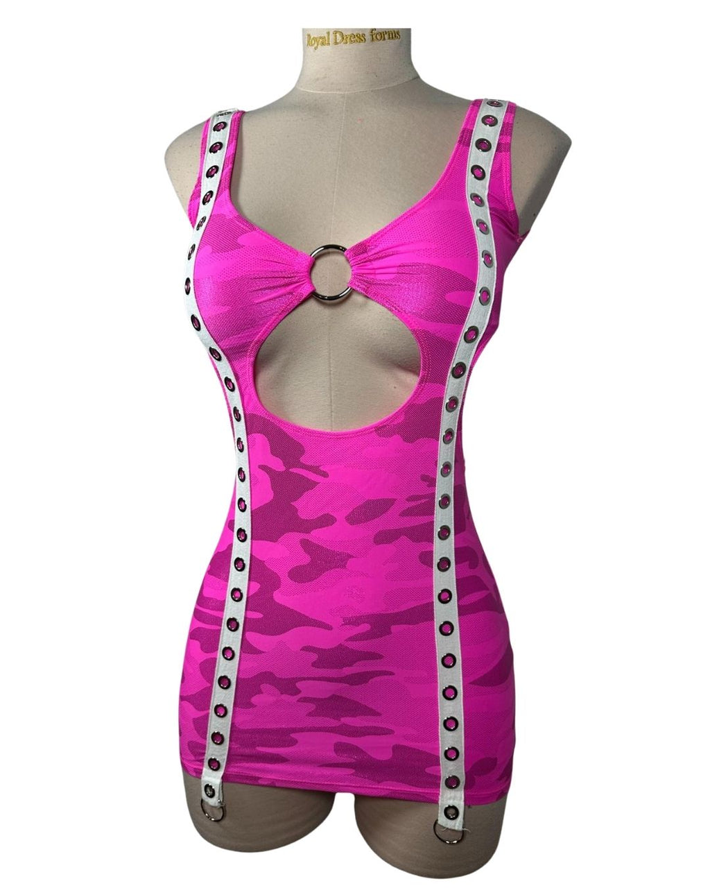 Hot Pink Camo Dress (S/M)