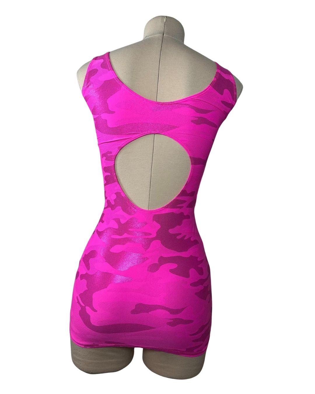 Hot Pink Camo Dress (S/M)