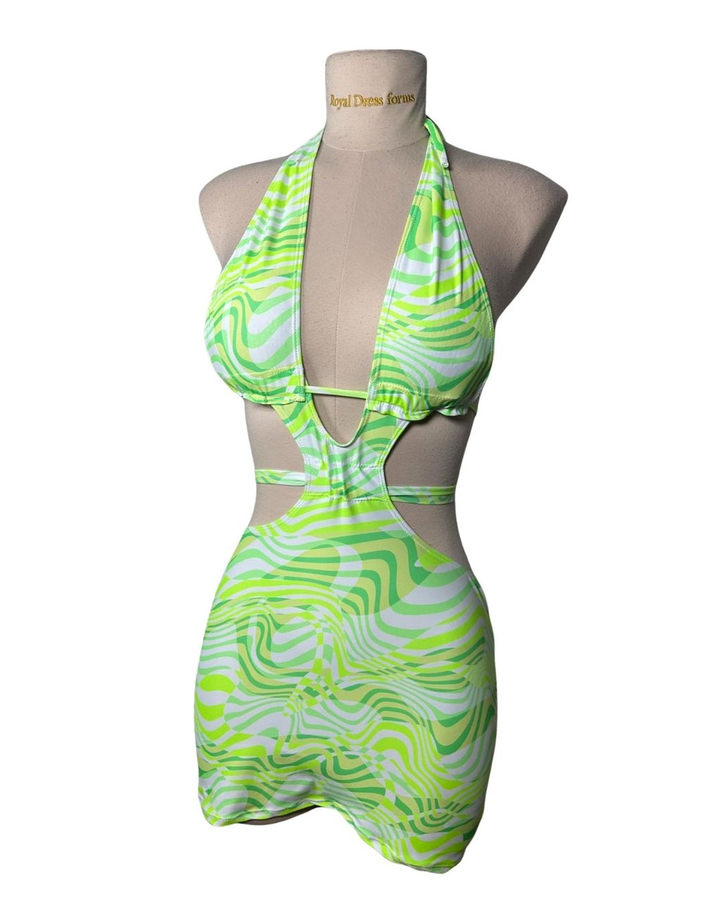 Green Haze Mini Dress (S)
