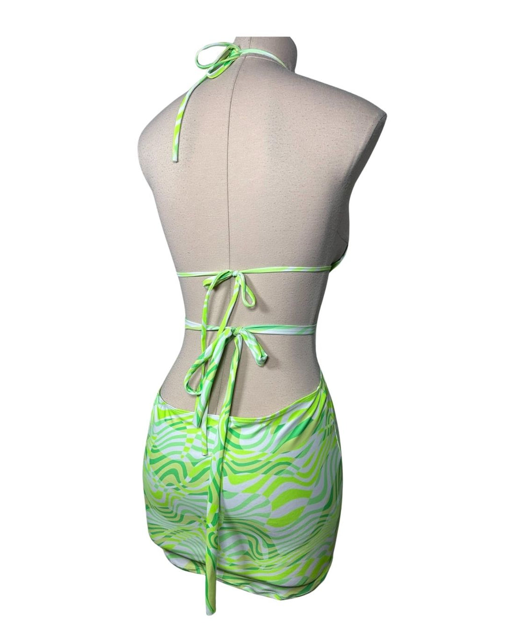 Green Haze Mini Dress (S)