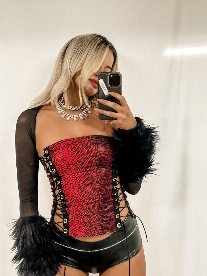 The Serpent Corset Top