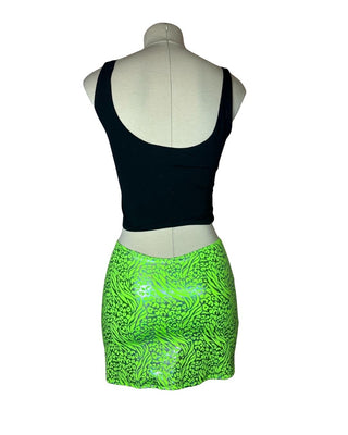 lime leo skort - small