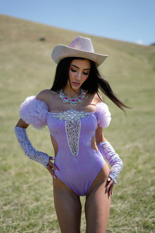 Lavender Stardust Bodysuit Set