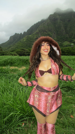 Pink Viper Festival Hood