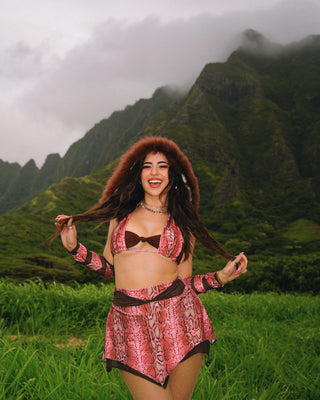 Pink Viper Festival Hood