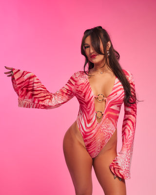 detailed rave bodysuit 